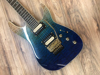 Carlino Iluminati Exotic Floyd in Ocean Burst Quilt