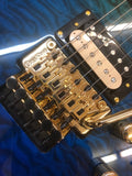 Carlino Iluminati Exotic Floyd in Ocean Burst Quilt