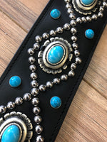 Carlino Orinathi Signature Turquoise Guitar Strap adjustable version