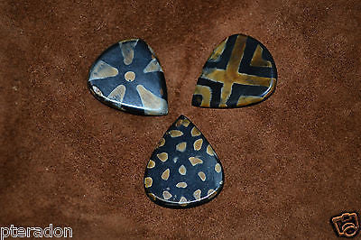 Timber Tones Guitar Picks 3pk Tribal Tones,Starfish,Leopard,Celtic Buffalo picks