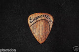 Laser Engraved Carlino Expression Wooden Guitar Picks, Tapered, African Mahogany