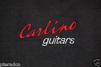Carlino Guitars Guitar T Shirt, Embroidered Guitar