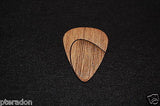 Laser Engraved Wooden Expression Guitar Picks, Tapered Thumb Grip