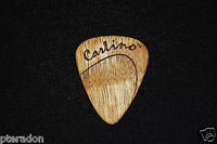 Laser Engraved Carlino Expression Wooden Guitar Picks, Tapered, Curly Movingui