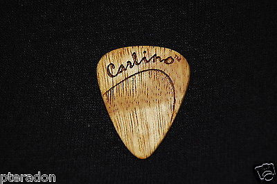 Laser Engraved Carlino Expression Wooden Guitar Picks, Tapered, Curly Movingui