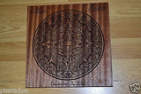 Laser Engaved Mayan Calendar Aztec Dec 21, 2012 in Sapele Mahogany