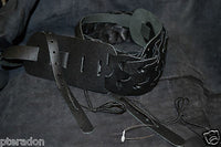Franklin Banjo Strap Model BJGL-BK-BK "NEW ITEM" woven Leather Link Banjo strap