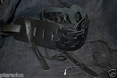 Franklin Banjo Strap Model BJGL-BK-BK "NEW ITEM" woven Leather Link Banjo strap