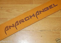 Laser Engraved Custom Leather Guitar Strap Great Christmas Gift, or Band Promo