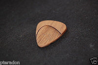 Laser Engraved Wooden Expression Guitar Picks, Tapered Thumb Grip