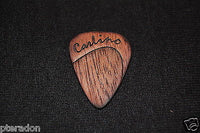 Laser Engraved Carlino Expression Wooden Guitar Picks, Tapered, African Bubinga