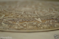 Laser Engaved Mayan Calendar Aztec Dec 21, 2012 in Curly Maple