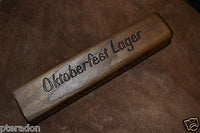 Laser Engraved Bar Tap Handles, Bar Taps, Drink, Name or Logo, in Exotic Walnut