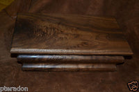 Jewelry Box, Custom Made, Flamed Bastogne Walnut, two Peruvian Walnut trays