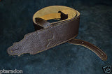 Franklin Guitar Strap FSW-CH-G 3.0 chocolate leather with suede backing