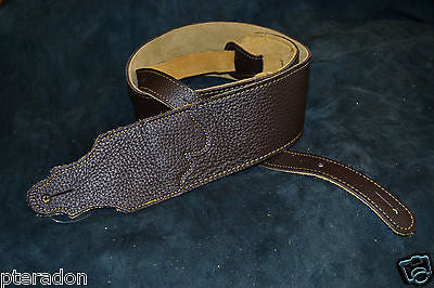 Franklin Guitar Strap FSW-CH-G 3.0 chocolate leather with suede backing