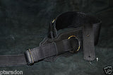 Franklin NEW Bass Strap, NEW with huge chrome rings Black Leather BR-BK-BK
