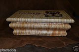 Jewelry Box ,Custom Made, exotic wood tops, laser inlaid, with 2 trays, glossed