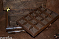 Jewelry Box, Custom Made, Flamed Bastogne Walnut, two Peruvian Walnut trays