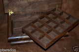 Jewelry Box, Custom Made, Flamed Bastogne Walnut, two Peruvian Walnut trays