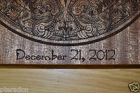 Laser Engaved Mayan Calendar Aztec Dec 21, 2012 in Sapele Mahogany