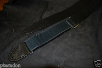 Franklin DD-BK-BK Cotton Black Canvas Strap with Black Leather Ends