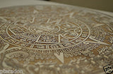 Laser Engaved Mayan Calendar Aztec Dec 21, 2012 in Curly Maple