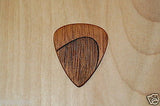 Laser Engraved Wooden Expression Guitar Picks, Tapered Thumb Grip