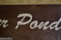 Laser Engraved and Inlaid House Address or Store Retail Wooden Sign