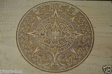 Laser Engaved Mayan Calendar Aztec Dec 21, 2012 in Curly Maple