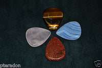 Timber Tones Crystal 4pkSet Rose Quartz,Tiger Eye,Red Sandstone, Blue Lace Agate