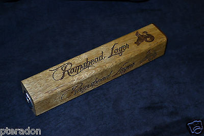 Laser Engraved Bar Tap Handles, Bar Taps, Drink, Name or Logo,in Korina, Limba