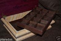Jewelry Box ,Custom Made, exotic wood tops, laser inlaid, with 2 trays, oiled