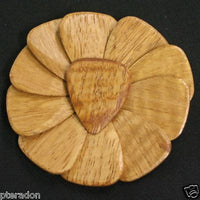 Timber Tones Exotic Wood Guitar Pick Nigerian Silky Oak, (Satinwood)