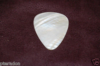 Timber Tones "Shell Tones" Fresh Water White Mother of Pearl Guitar Pick