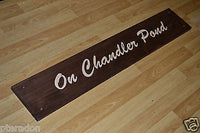 Laser Engraved and Inlaid House Address or Store Retail Wooden Sign