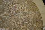 Laser Engaved Mayan Calendar Aztec Dec 21, 2012 in Curly Maple