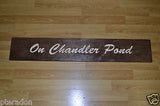 Laser Engraved and Inlaid House Address or Store Retail Wooden Sign