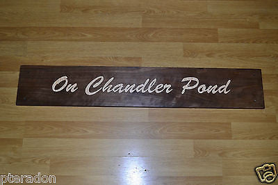 Laser Engraved and Inlaid House Address or Store Retail Wooden Sign