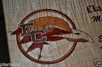 Jewelry Box ,Custom Made, exotic wood tops, laser inlaid, with 2 trays, oiled