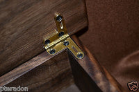 Jewelry Box, Custom Made, Flamed Bastogne Walnut, Full Inlaid Engraved Name