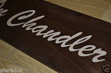 Laser Engraved and Inlaid House Address or Store Retail Wooden Sign