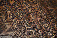Laser Engaved Mayan Calendar Aztec Dec 21, 2012 in Sapele Mahogany