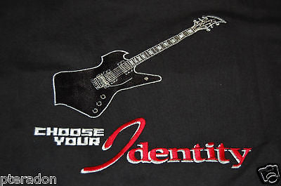 Carlino Guitars Guitar T Shirt, Embroidered Guitar