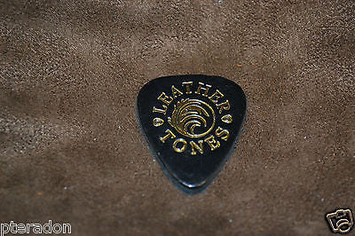 Timber Tones Black Leather Ukelele or guitar or bass picks, hard level