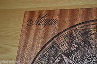 Laser Engaved Mayan Calendar Aztec Dec 21, 2012 in Sapele Mahogany
