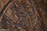 Laser Engaved Mayan Calendar Aztec Dec 21, 2012 in Sapele Mahogany