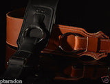 Franklin NEW Bass Strap, NEW with huge chrome rings Black Leather BR-BK-BK