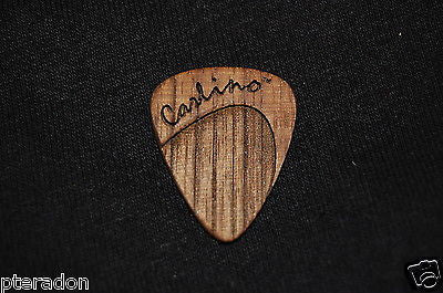 Laser Engraved Carlino Expression Wooden Guitar Picks, American Black Walnut