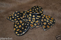Timber Tones Tribal Tones Leopard Black Buffalo Horn Guitar Pick